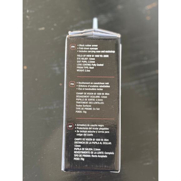 Tasco Monocular Essential 10x25MM Roof Prism 568125 NIB - Picture 2 of 5